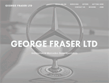 Tablet Screenshot of georgefraser.com